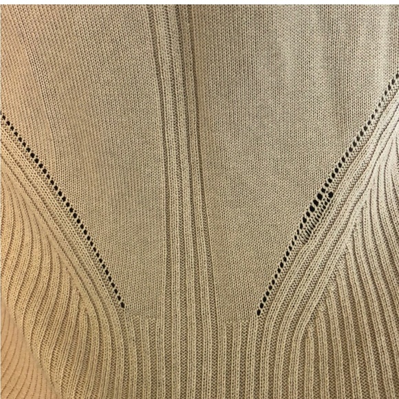 Lightweight Beige Cardigan by Cyrus, Size Large - Picture 5 of 5